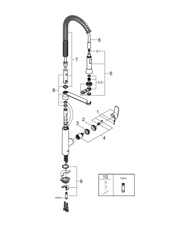 Grohe K7 Змішувач для кухні (32950000)