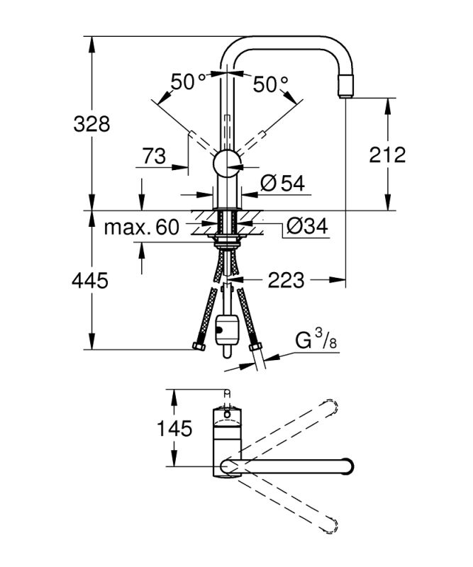 Minta Смеситель для кухни Grohe (32067000)