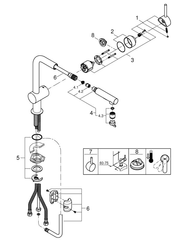 Grohe Minta Змішувач для кухні (30274000)