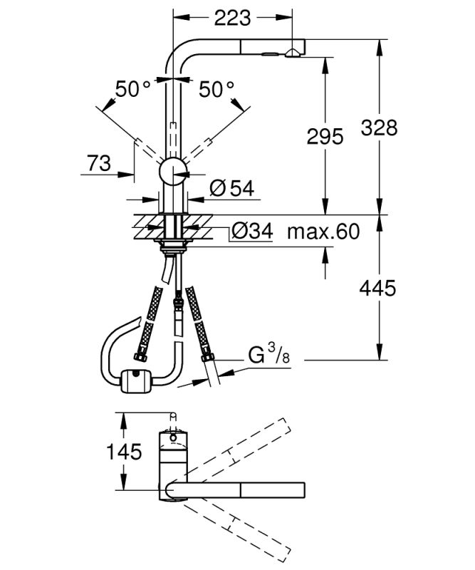 Grohe Minta Змішувач для кухні (30274000)