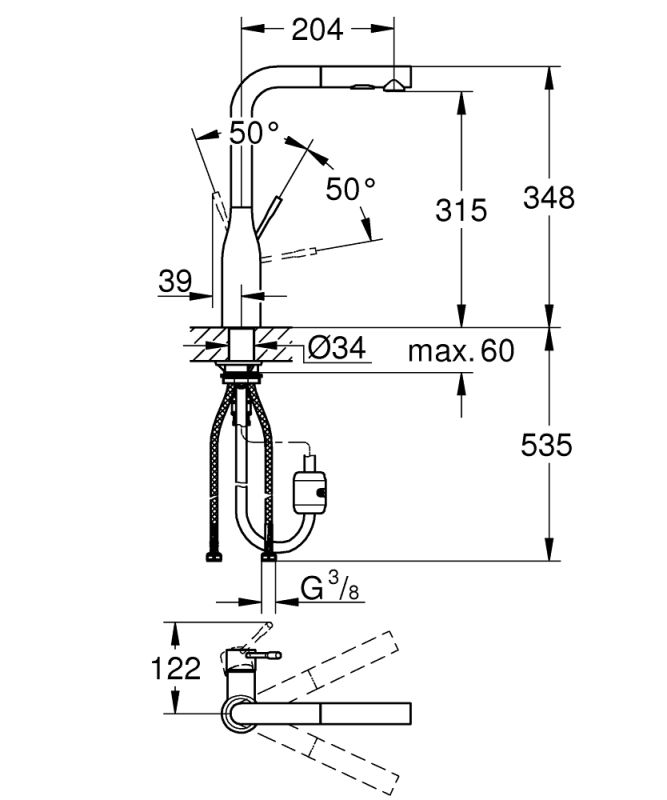 Essence Смеситель для кухни Grohe (30270DL0)