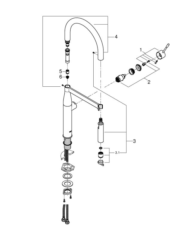 Essence Смеситель для кухни Grohe (30294AL0)