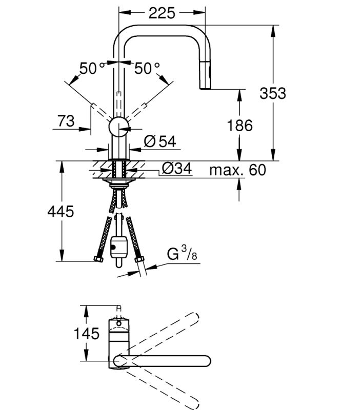 Grohe Minta Змішувач для кухні (32322AL2)