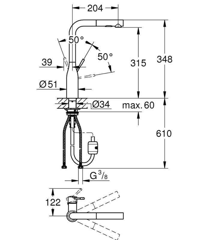 Grohe Essence Змішувач для кухні (30270GN0)