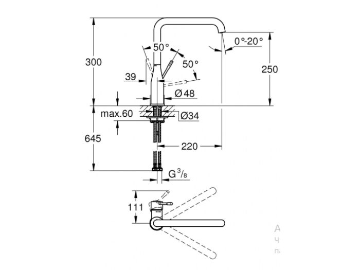 Grohe Accent Змішувач для кухні (30423DC0)