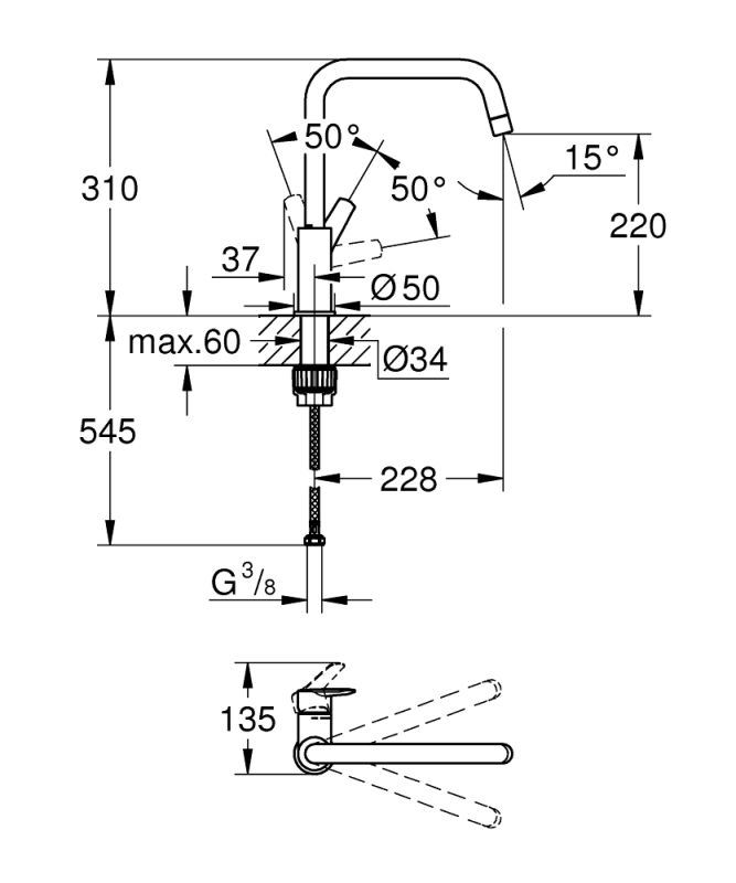 Grohe Start Змішувач для кухні (30470DC0)