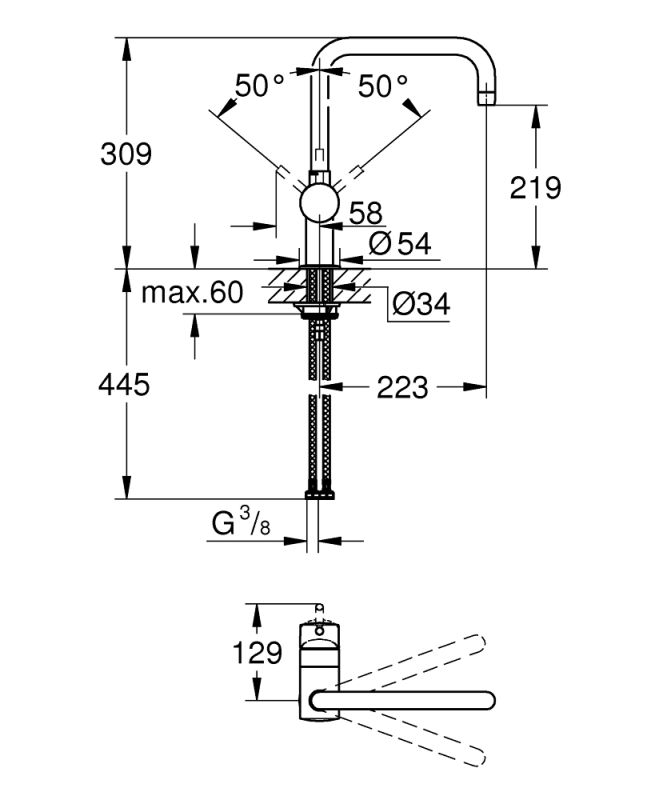 Minta Смеситель для кухни Grohe (30346000)