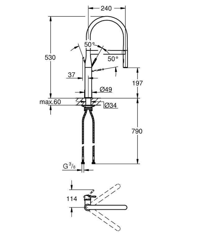 Grohe Essence Змішувач для кухні (30503DC0)