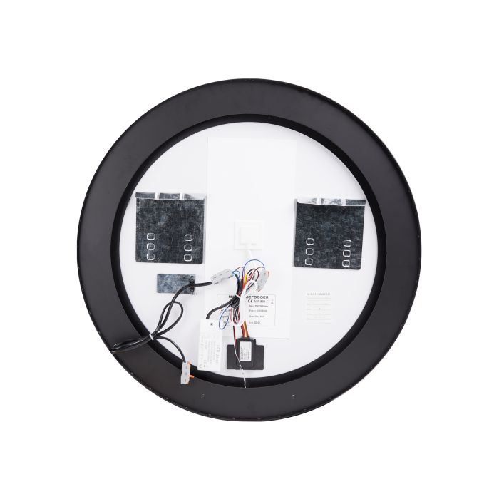 Дзеркало Qtap Robin R600 Black з LED-підсвічуванням та антизапітнінням QT13786501B