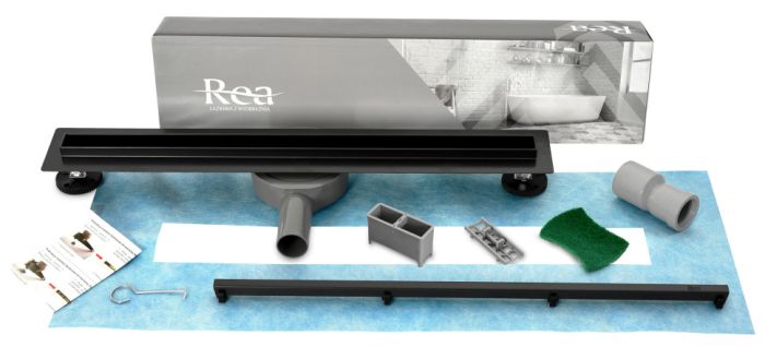 Трап Rea Neo Slim Black Pro 1000 мм (REA-G8904)