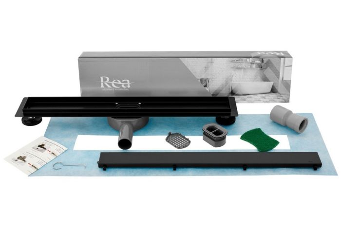 Трап Rea Neo & Pure Pro 900 мм, черный (REA-G8908)