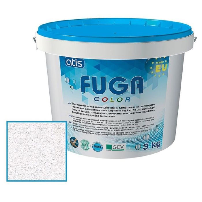Затирка Atis Fuga Color A 100/3 кг, білий