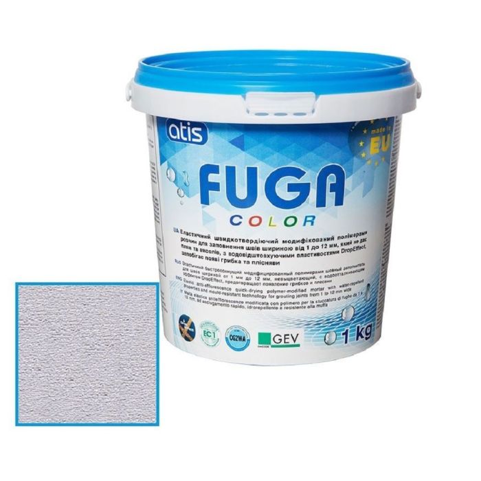 Затирка Atis Fuga Color A 111/1 кг, сріблясто-сірий