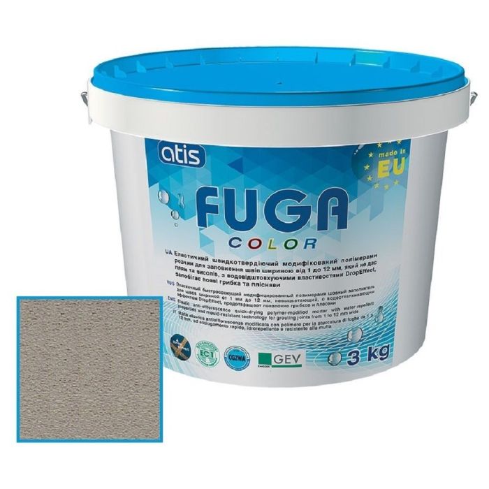 Затирка Atis Fuga Color A 115/3кг, мокрый песок