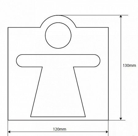 Табличка ”Женский туалет” Hotel (111022042), Bemeta