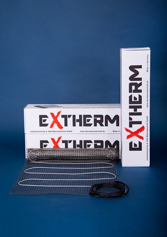 Теплый пол Extherm двужильный мат ET ECO 100-180, 1.0 м.кв