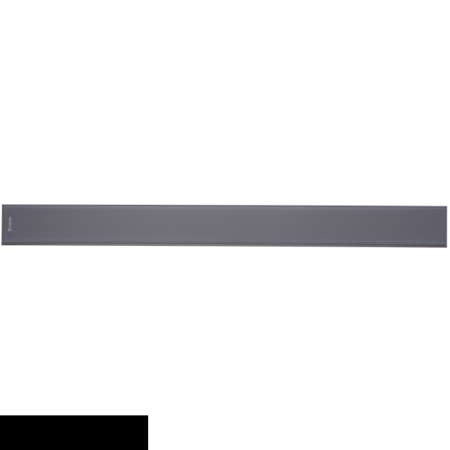 Душевой канал со стеклянной решеткой 800 мм (PARSOL BLACK) с "сухим" сифоном STY-G3-80