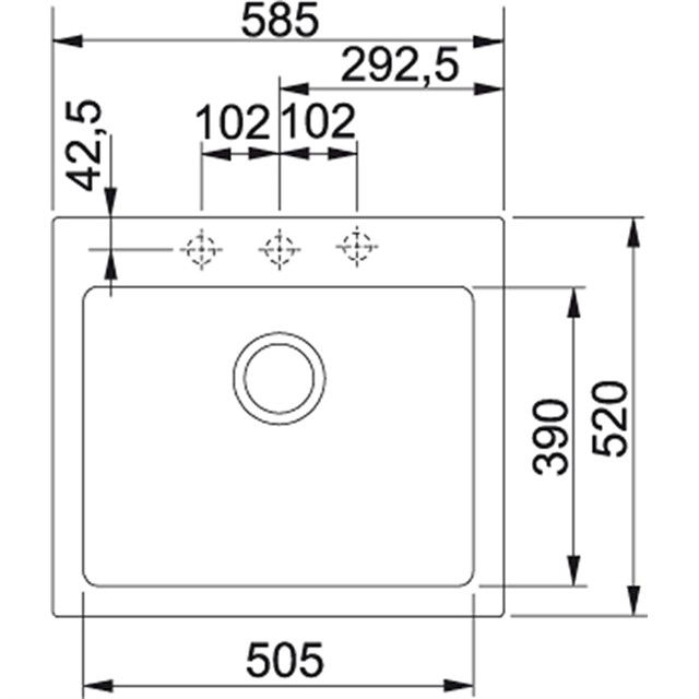 Кухонная мойка Franke Maris MRG 610-58 Сахара (114.0502.832)