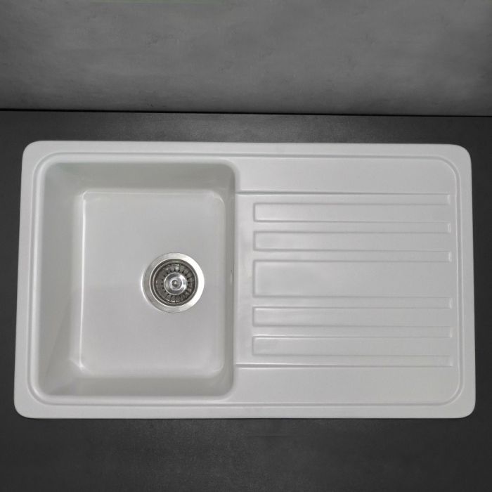 Кухонна мийка Fancy Marble Versal Біла